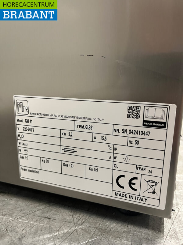 Acier inoxydable Gastro M GW41 GL891 Rince-verre Rince-verre 230V Horeca – Image 9