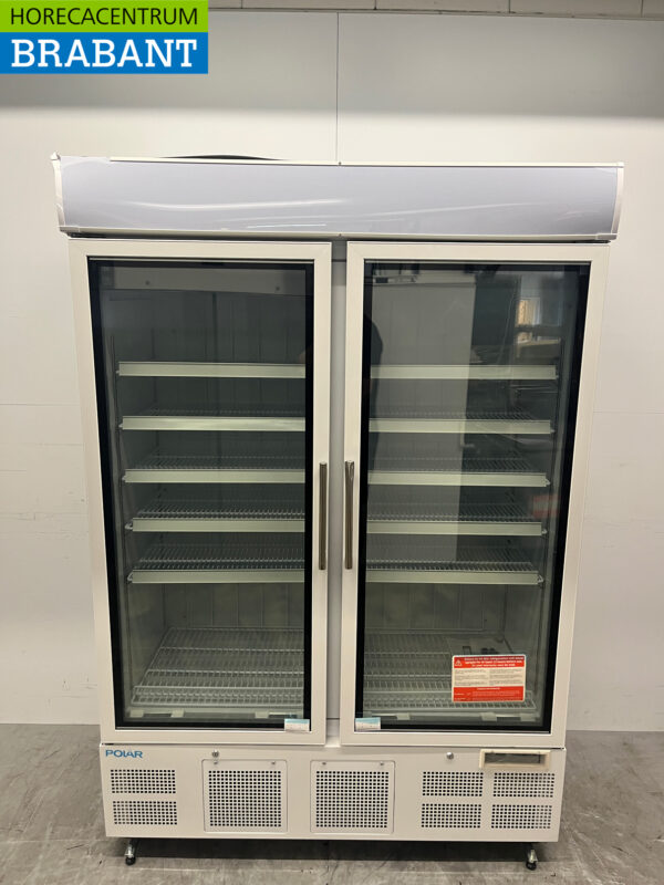 Polar GH507 Congélateur à double porte en verre Congélateur 920 litres 230V Horeca