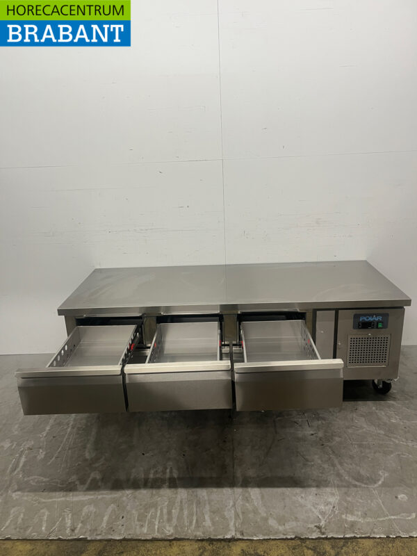 Acier inoxydable Polar DA465 Établi réfrigéré 6 tiroirs 179,5 cm 230V Horeca – Image 5