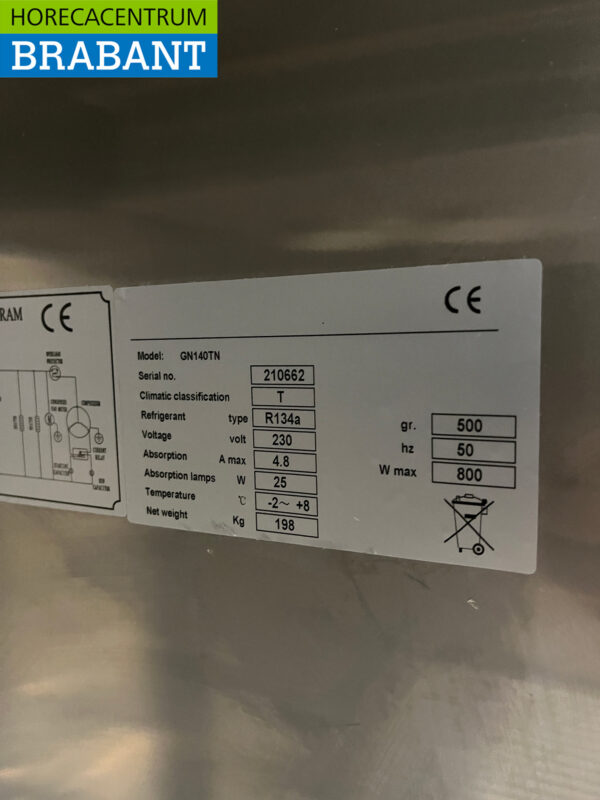 Réfrigérateur Maxxfrost double porte en acier inoxydable 1300 litres 230V Horeca – Image 5