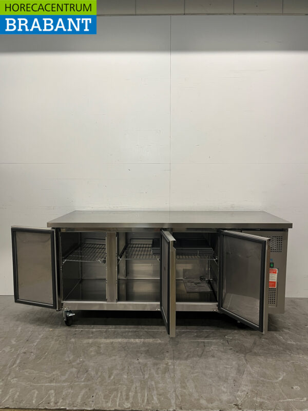 Polar G597 établi réfrigéré en acier inoxydable 3 portes 179,5 cm 230V Horeca – Image 4