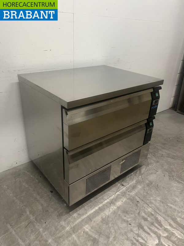Polar DA996 réfrigérateur/congélateur en acier inoxydable avec 2 tiroirs Par tiroir 2 x 1/1 gastronorme 230V Horeca – Image 3