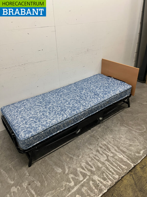 Jay-Be Contract lit pliant simple avec matelas imperméable noir – Image 3