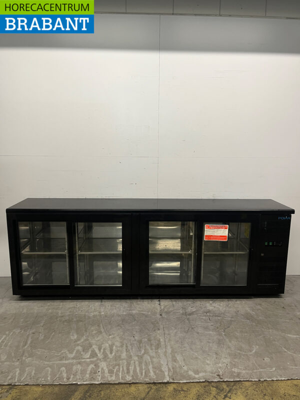 Polar CS103 Backbar Bar Cooler 4 portes 254.2 cm 230V Horeca