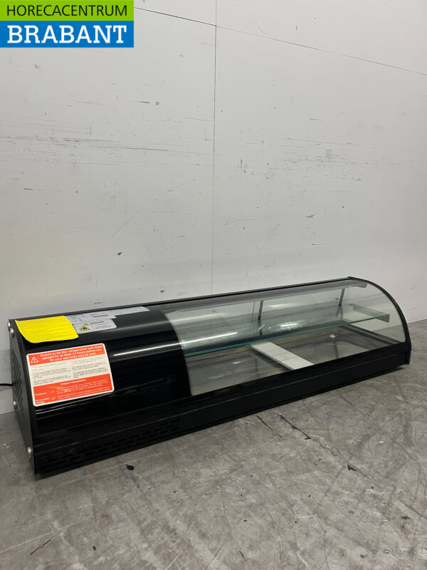 Polar DA540 Vitrine à tapas Vitrine à tapas Vitrine réfrigérée saladière 5 x 1/3 GN 150 cm Horeca – Image 3