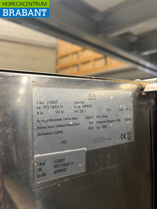 Réfrigérateur double porte Electrolux en acier inoxydable 1200 litres 230V Horeca – Image 5