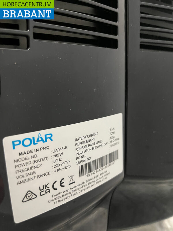 Polar UA045 Machine à granité Machine à granité 2 x 12 litres 230V Horeca – Image 7
