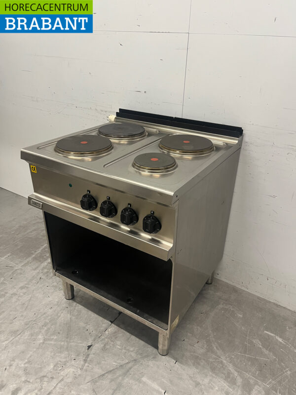 Cuisinière électrique Zanussi 4 feux en acier inoxydable 400V Restauration – Image 2