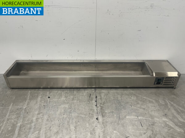 Saladière Ecofrost en acier inoxydable 10 x 1/4 GN 200 cm 230V Horeca