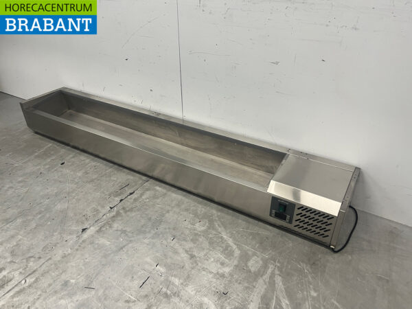 Saladière Ecofrost en acier inoxydable 10 x 1/4 GN 200 cm 230V Horeca – Image 2