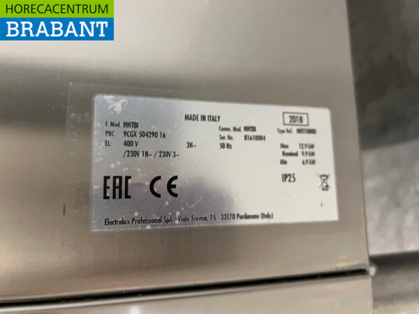 Lave-vaisselle encastrable Zanussi en acier inoxydable avec pompe de vidange 400V Horeca – Image 7