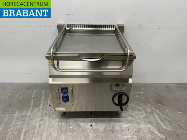 Plaque à rôtir Zanussi en acier inoxydable 60 litres 80 cm 400V Horeca