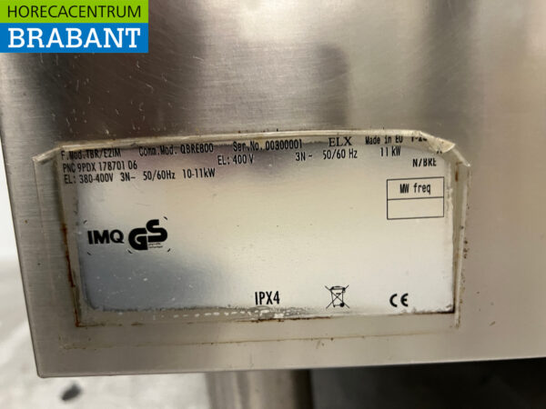 Plaque à rôtir Zanussi en acier inoxydable 60 litres 80 cm 400V Horeca – Image 6