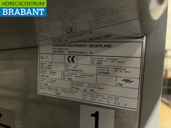 Réfrigérateur double porte Ifo Kampri en acier inoxydable 1200 litres 230V Horeca – Image 5