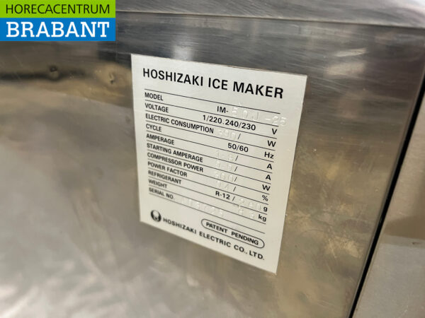 Machine à glaçons Hoshizaki en acier inoxydable 50 kg par jour 230V Horeca – Image 5