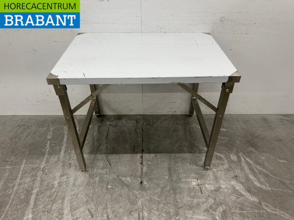 Table de travail pliante en acier inoxydable 100 x 70 x 80 cm Restauration