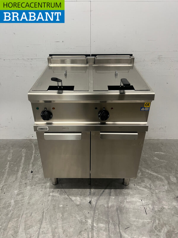 Friteuse double Zanussi en acier inoxydable 2 x 12 litres 400V Restauration