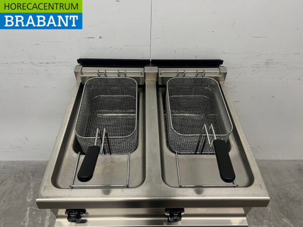 Friteuse double Zanussi en acier inoxydable 2 x 12 litres 400V Restauration – Image 4