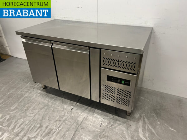 Établi réfrigéré Maxxfrost en acier inoxydable 2 portes 138 cm 230V Horeca – Image 2