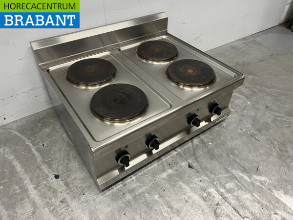 Cuisinière électrique 4 feux Ambach en acier inoxydable 400V Restauration – Image 3