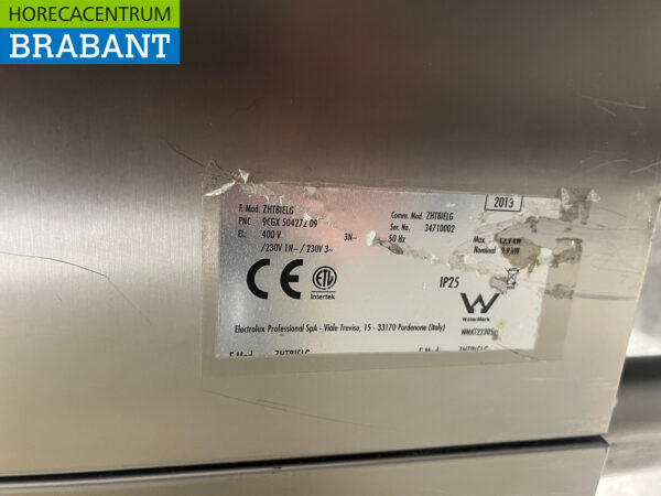Lave-vaisselle encastrable Zanussi en acier inoxydable avec pompe de vidange 400V Horeca – Image 7