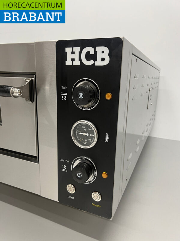 Four à pizza HCB en acier inoxydable 6 pizzas 34 cm de diamètre 400V Horeca – Image 4