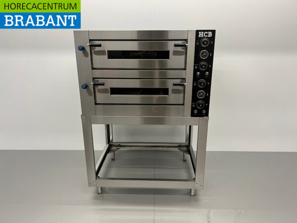 Four à pizza HCB en acier inoxydable 2 x 4 pizzas 34 cm de diamètre 400V Horeca – Image 7