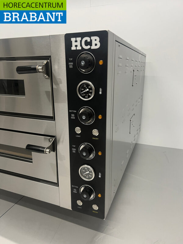 Four à pizza HCB en acier inoxydable 6 pizzas 34 cm de diamètre 400V Horeca (kopie) – Image 4