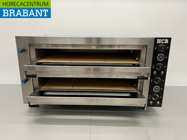 Four à pizza HCB en acier inoxydable 2 x 6 pizzas 34 cm de diamètre 400V Horeca – Image 4