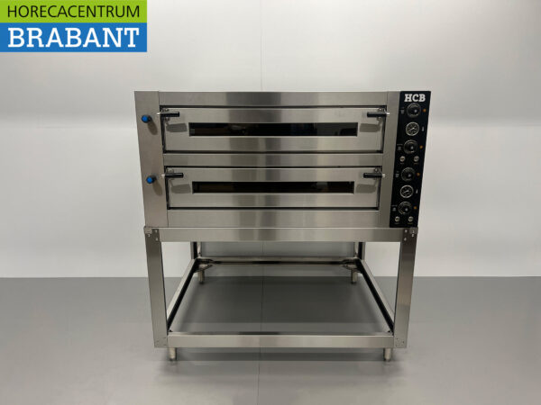 Four à pizza HCB en acier inoxydable 2 x 9 pizzas 34 cm de diamètre 400V Horeca – Image 10