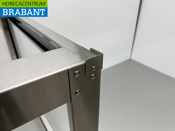 HCB base en acier inoxydable pour four à pizza 111 x 120 x 107 cm Horeca – Image 4