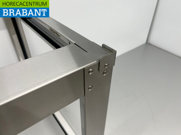 HCB base en acier inoxydable pour four à pizza 146,5 x 85 x 87 cm Horeca – Image 4