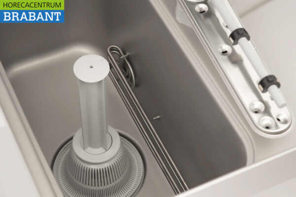 Lave-vaisselle coulissant Asber Profi-line en acier inoxydable avec pompe de vidange et pompes à savon 400V Horeca – Image 10