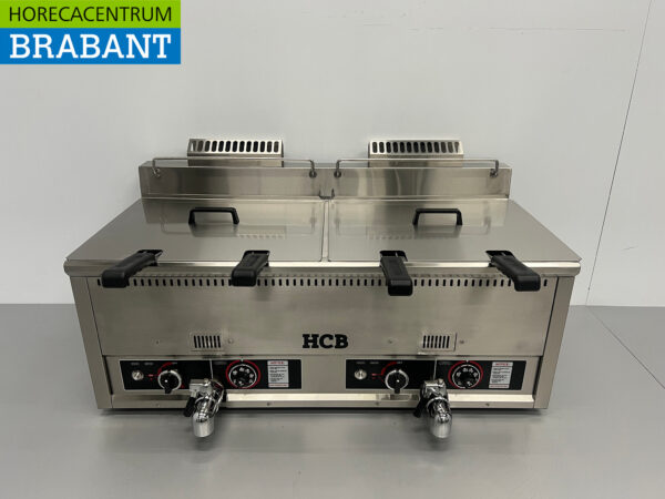 Friteuse double en acier inoxydable 2 x 30 litres PROPAAN gas Catering