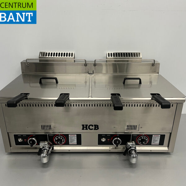 Friteuse double en acier inoxydable 2 x 30 litres PROPAAN gas Catering