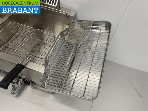 Friteuse double en acier inoxydable 2 x 30 litres PROPAAN gas Catering – Image 5
