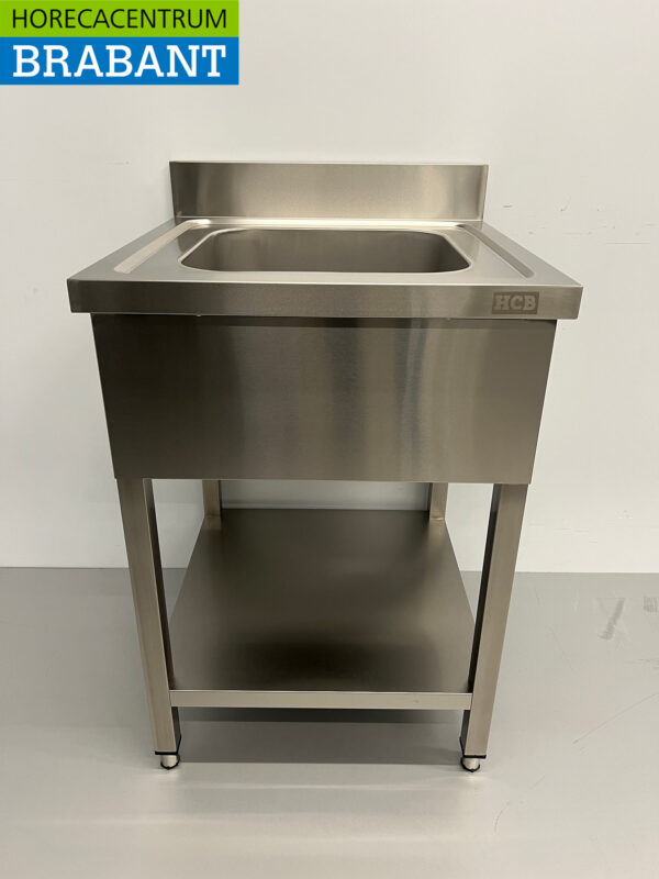 Evier en acier inoxydable 60 x 60 cm Horeca