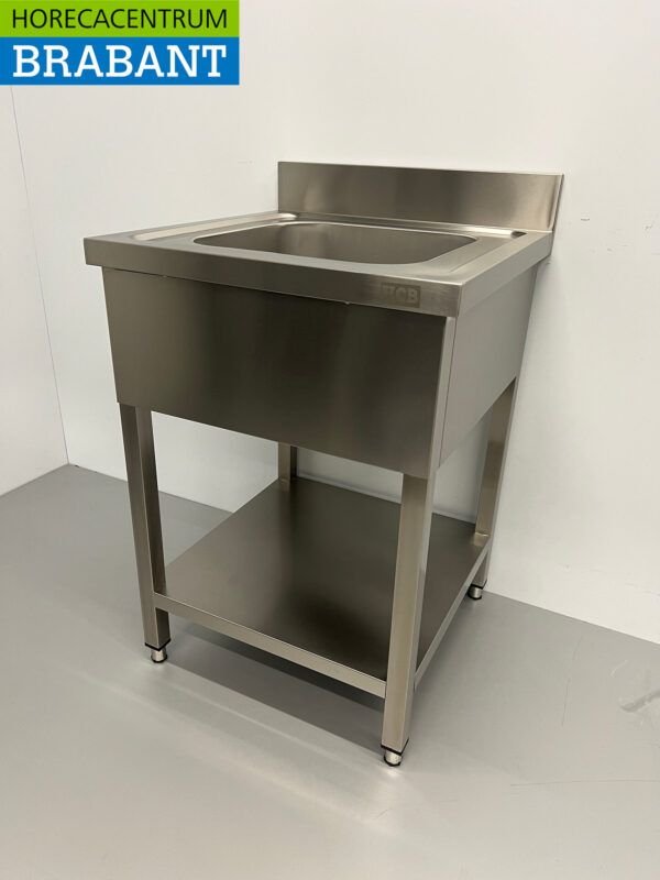 Evier en acier inoxydable 60 x 60 cm Horeca – Image 2