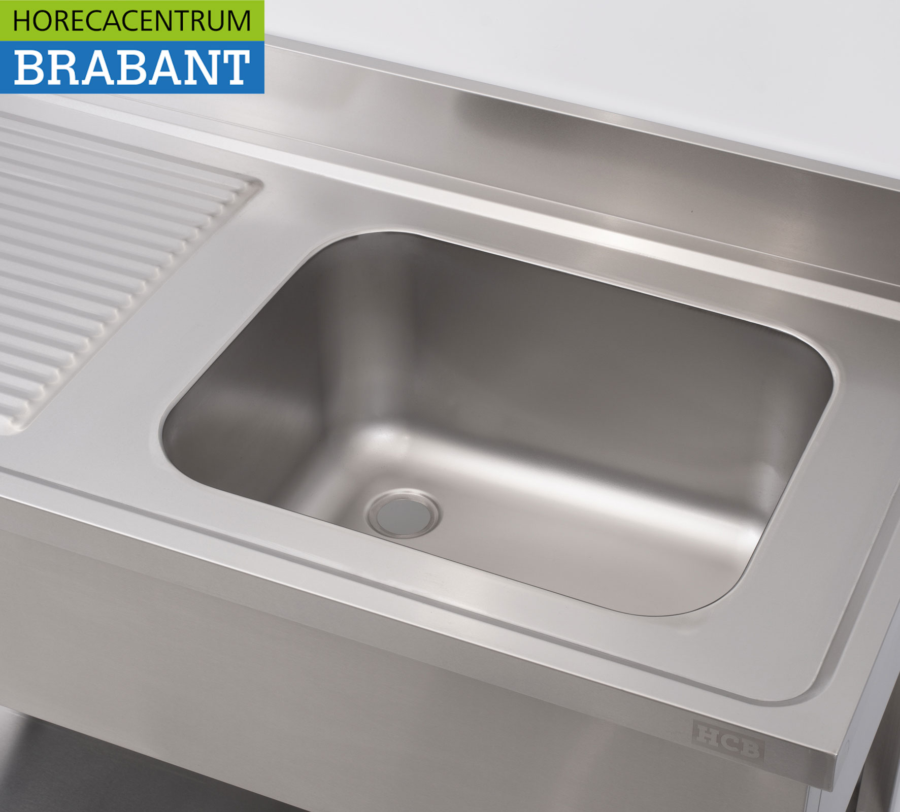 Evier HCB en acier inoxydable 120 x 60 cm Horeca – Image 4