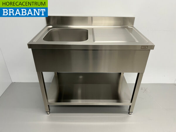 Evier en acier inoxydable 100 x 60 cm Horeca