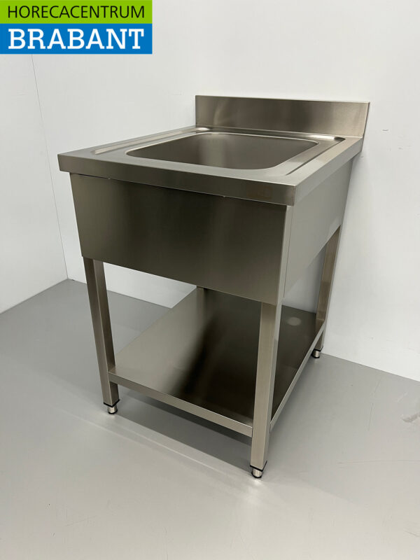 Evier en acier inoxydable 60 x 70 cm Horeca – Image 2