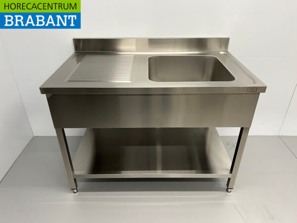 Evier en acier inoxydable 120 x 70 cm Horeca