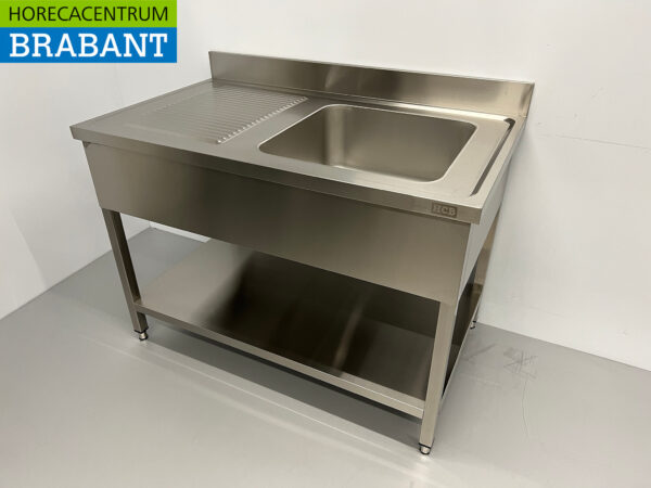 Evier en acier inoxydable 120 x 70 cm Horeca – Image 2