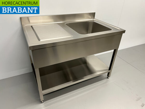 Evier en acier inoxydable 120 x 70 cm Horeca – Image 3