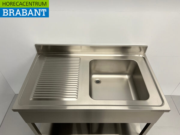 Evier en acier inoxydable 120 x 70 cm Horeca – Image 4