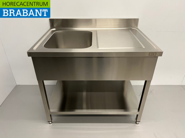 Evier en acier inoxydable 100 x 70 cm Horeca