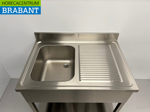 Evier en acier inoxydable 100 x 70 cm Horeca – Image 4