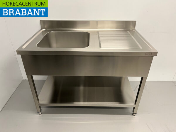 Evier en acier inoxydable 120 x 70 cm Horeca