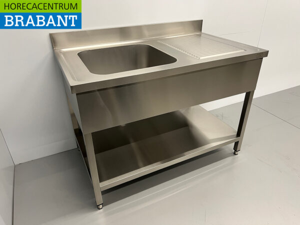 Evier en acier inoxydable 120 x 70 cm Horeca – Image 3