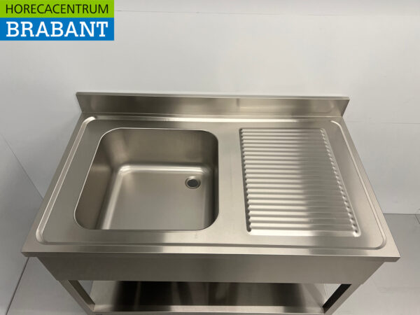 Evier en acier inoxydable 120 x 70 cm Horeca – Image 4